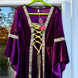 Renaissance Style Dress/Costume by 
Rosegal. Women’s Purple With Gold Accents